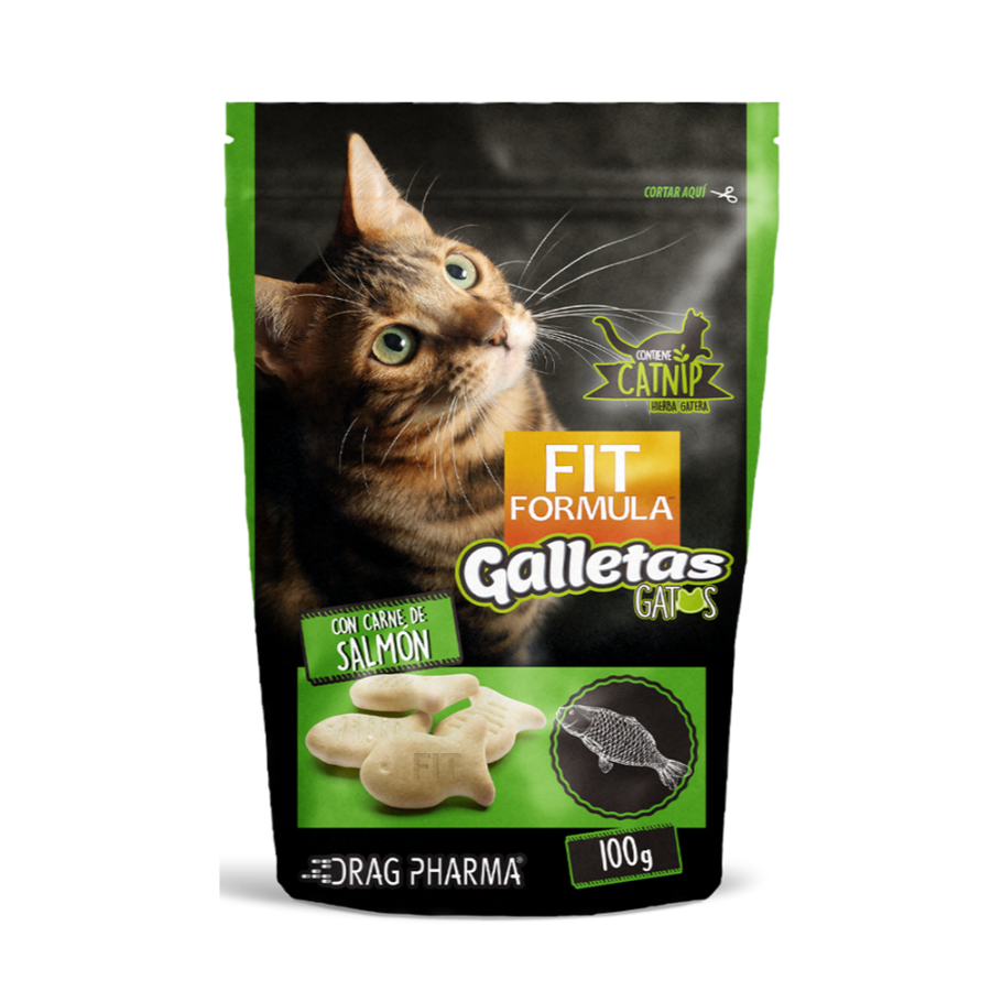 Galleta para gatos con carne de salmón 100 GR